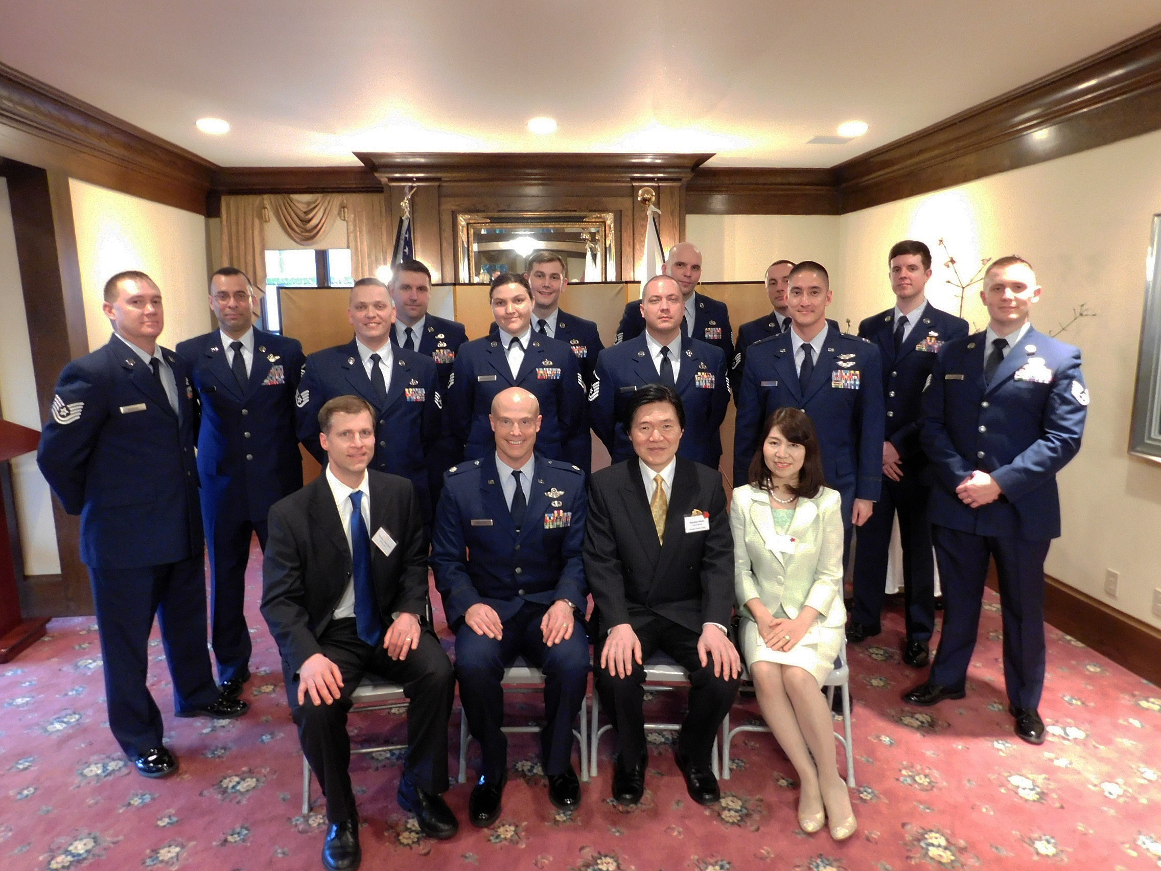 Group Photo with Air Force Personnel